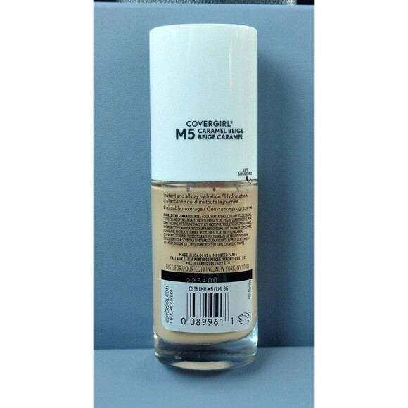Covergirl TruBlend Hydrating Liquid Foundation M5 Caramel Beige Tru Blend Makeup - Picture 7 of 10